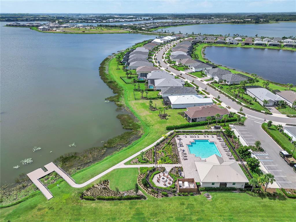 16056 Shoreline Drive Punta Gorda, FL 33982 - Photo 43 of 57 an aerial view of a house with a swimming pool