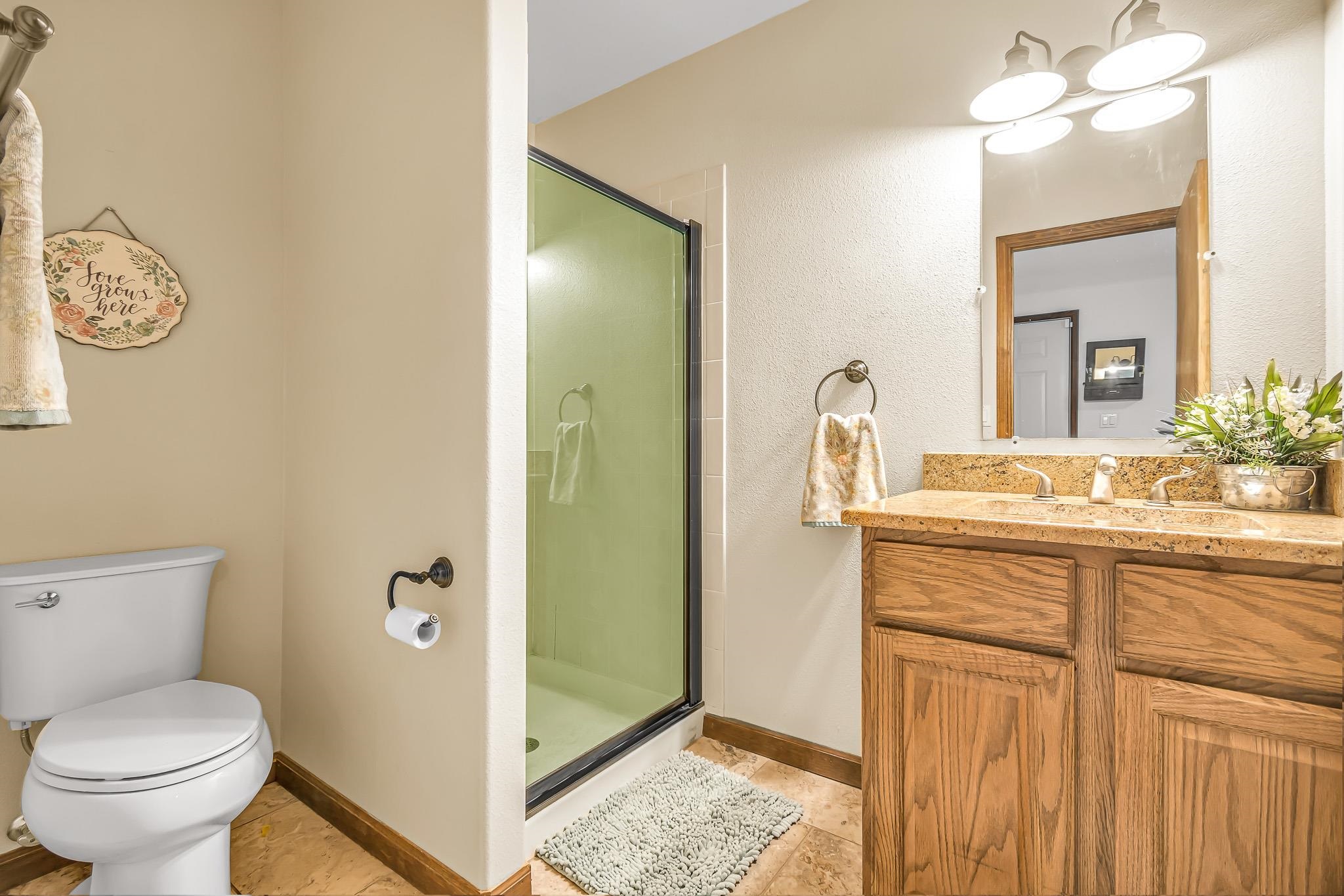 1171 20 Road Fruita, CO 81521 - Photo 20 of 42 a bathroom with a toilet sink and mirror