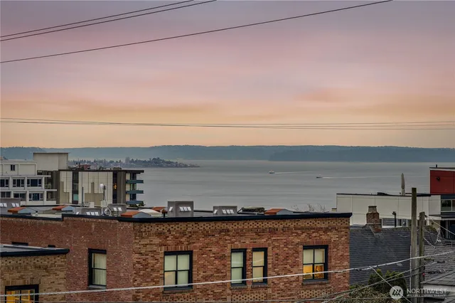 a view of a terrace with a lake view