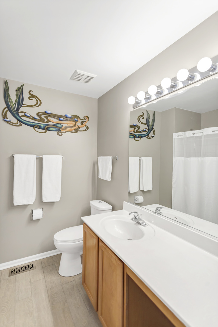2574 Golf Ridge Circle Naperville, IL 60563 - Photo 28 of 29 a bathroom with a sink mirror and toilet