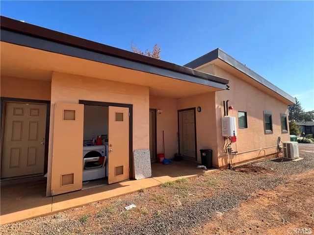 a backyard of a house