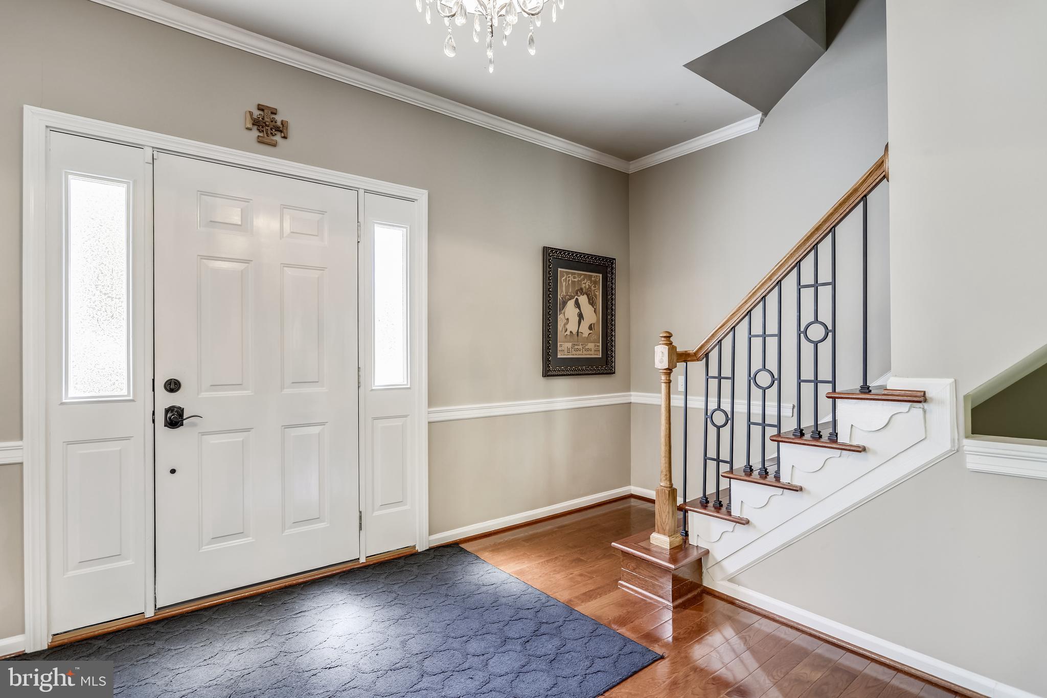 2908 Pleasant Glen Drive Oak Hill, VA 20171 - Photo 2 of 69 Bright Entry Foyer + 9-FOOT MAIN LEVEL CEILINGS