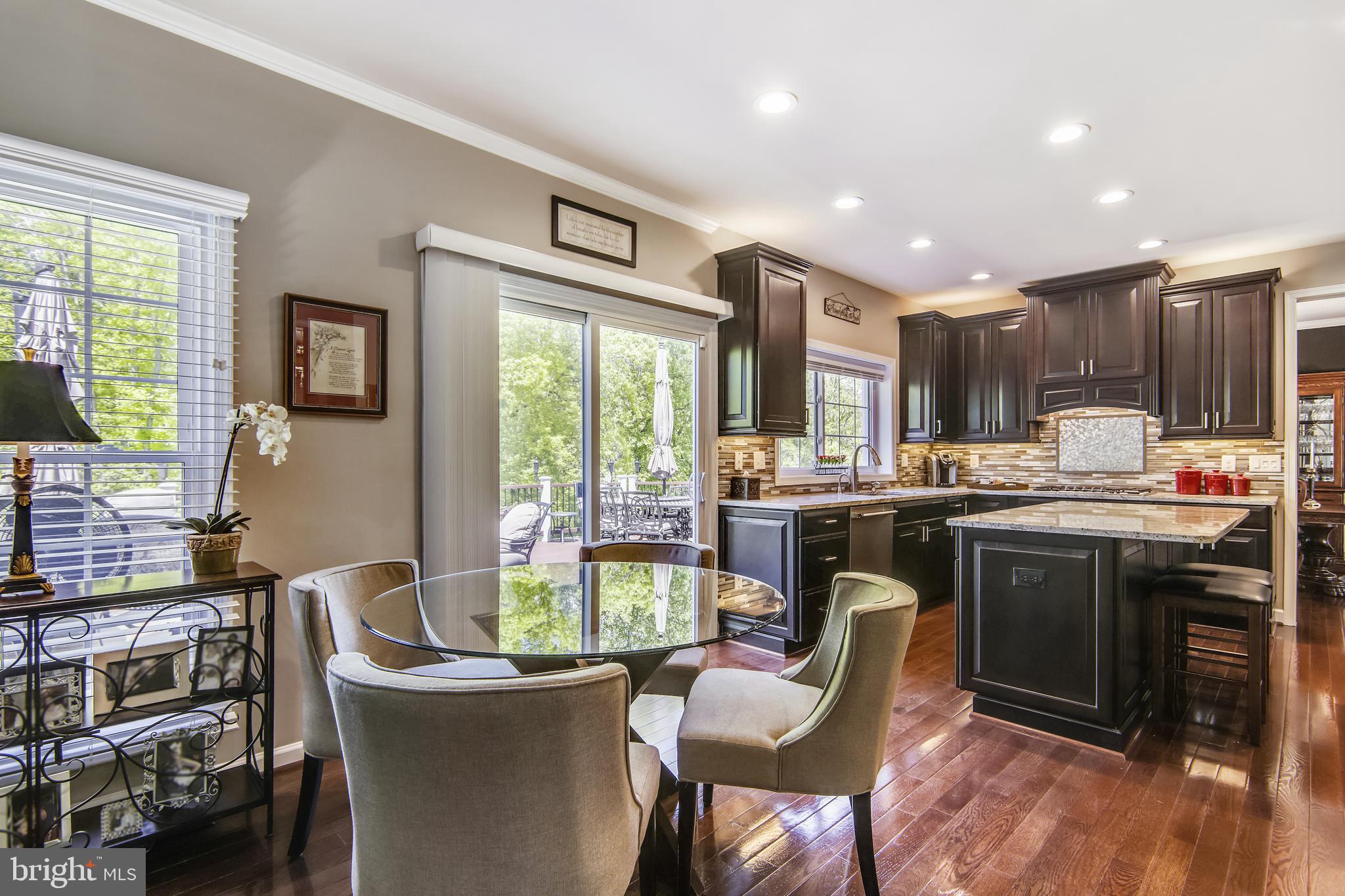 2908 Pleasant Glen Drive Oak Hill, VA 20171 - Photo 17 of 69 Kitchen Breakfast Area with access to Rear Deck