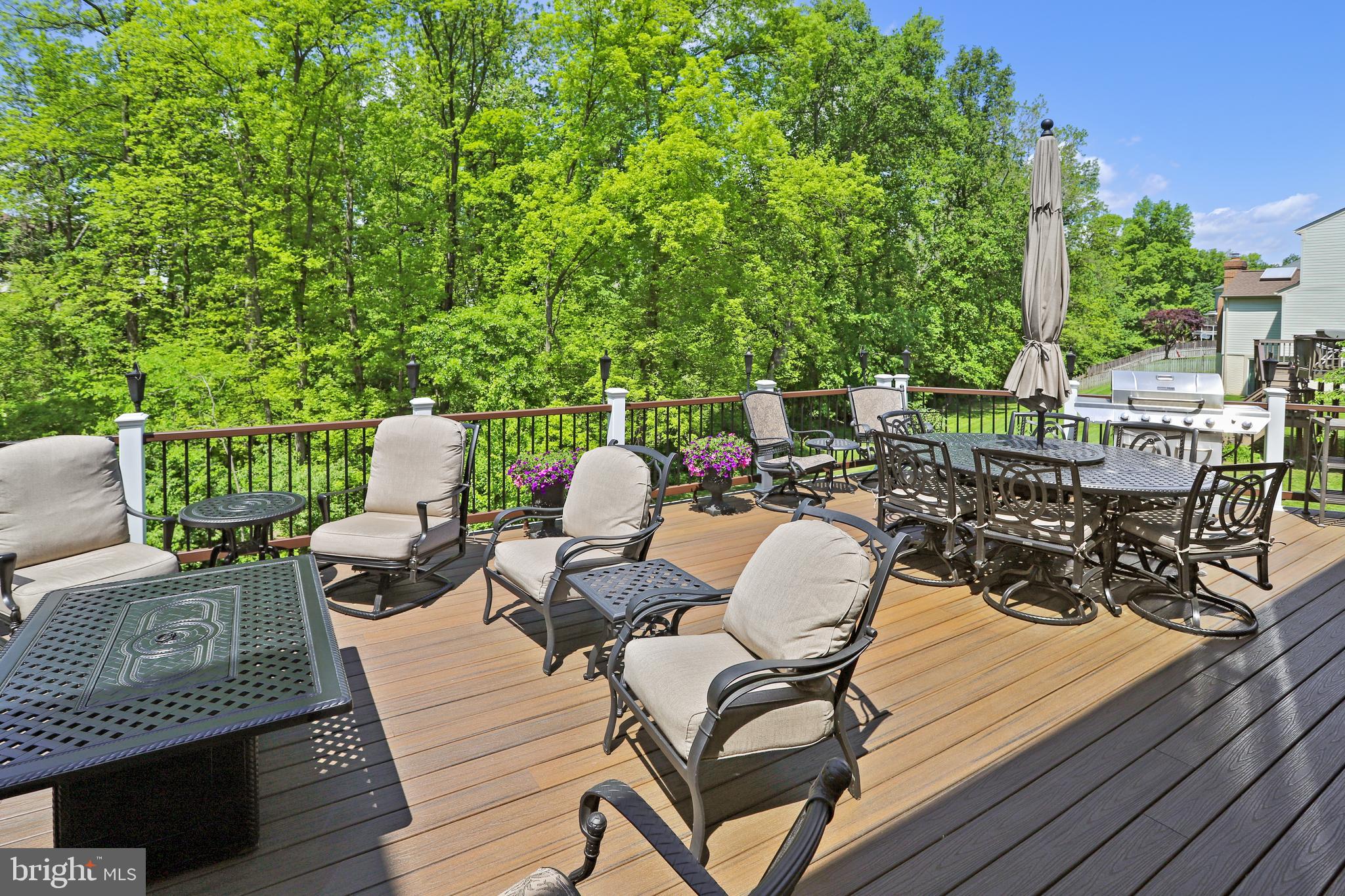 2908 Pleasant Glen Drive Oak Hill, VA 20171 - Photo 22 of 69 Rear TREX Deck with Views of Wooded PARKLAND!