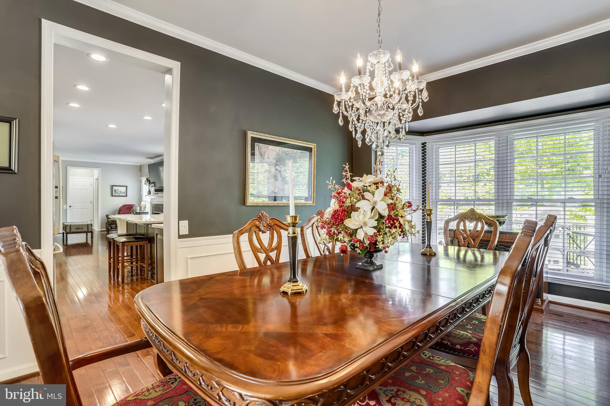 2908 Pleasant Glen Drive Oak Hill, VA 20171 - Photo 7 of 69 Formal Dining Room with Decorative Trimwork