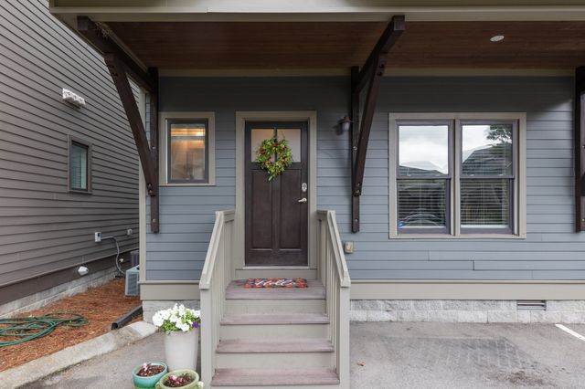 a view of front door of house