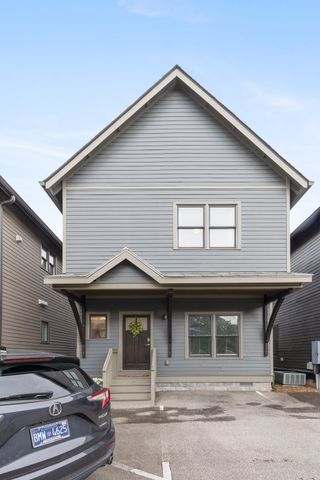 a front view of a house