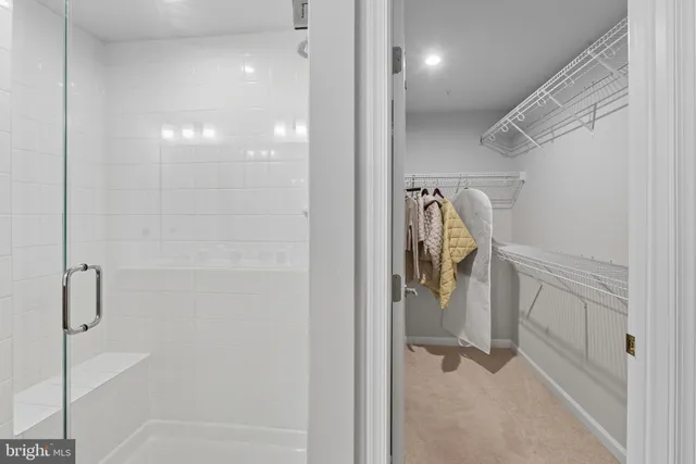 a view of a walk in closet