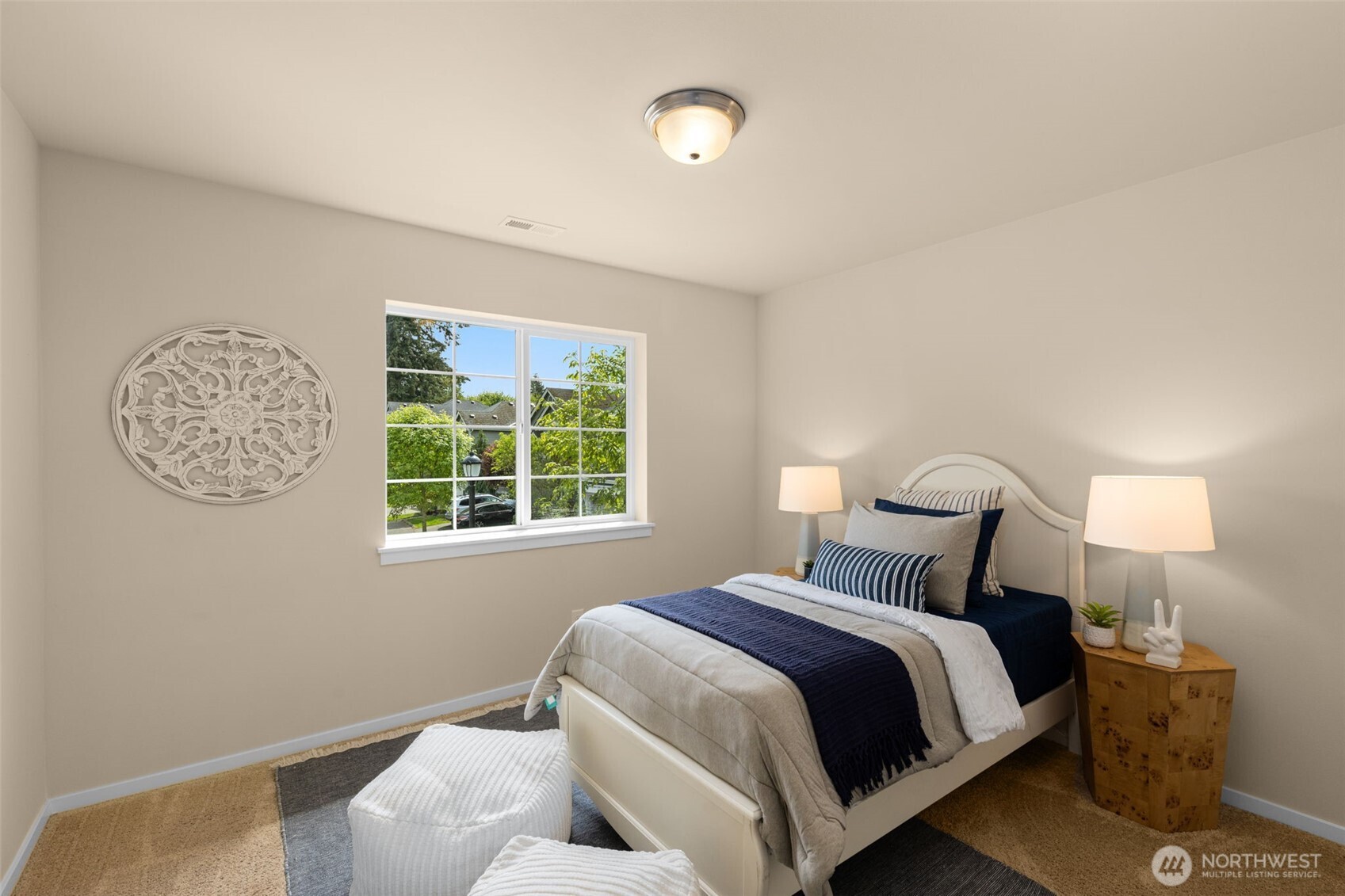 18525 115th Place Southeast Renton, WA 98055 - Photo 20 of 29 a bedroom with a bed and a window