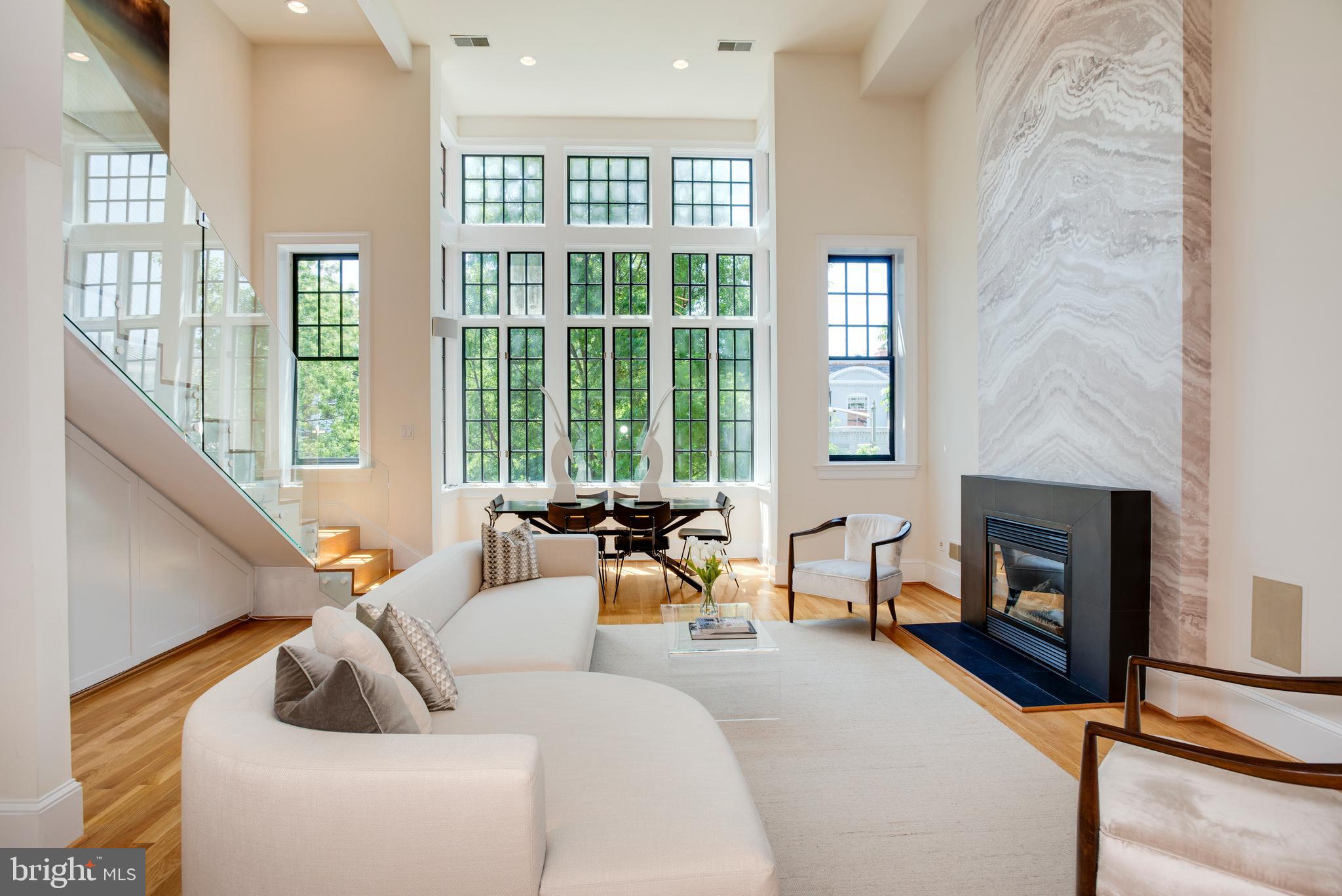 1515 P Street Northwest, Unit 3 Washington, DC 20005 - Photo 3 of 22 Soaring Ceilings and Radiant South Light