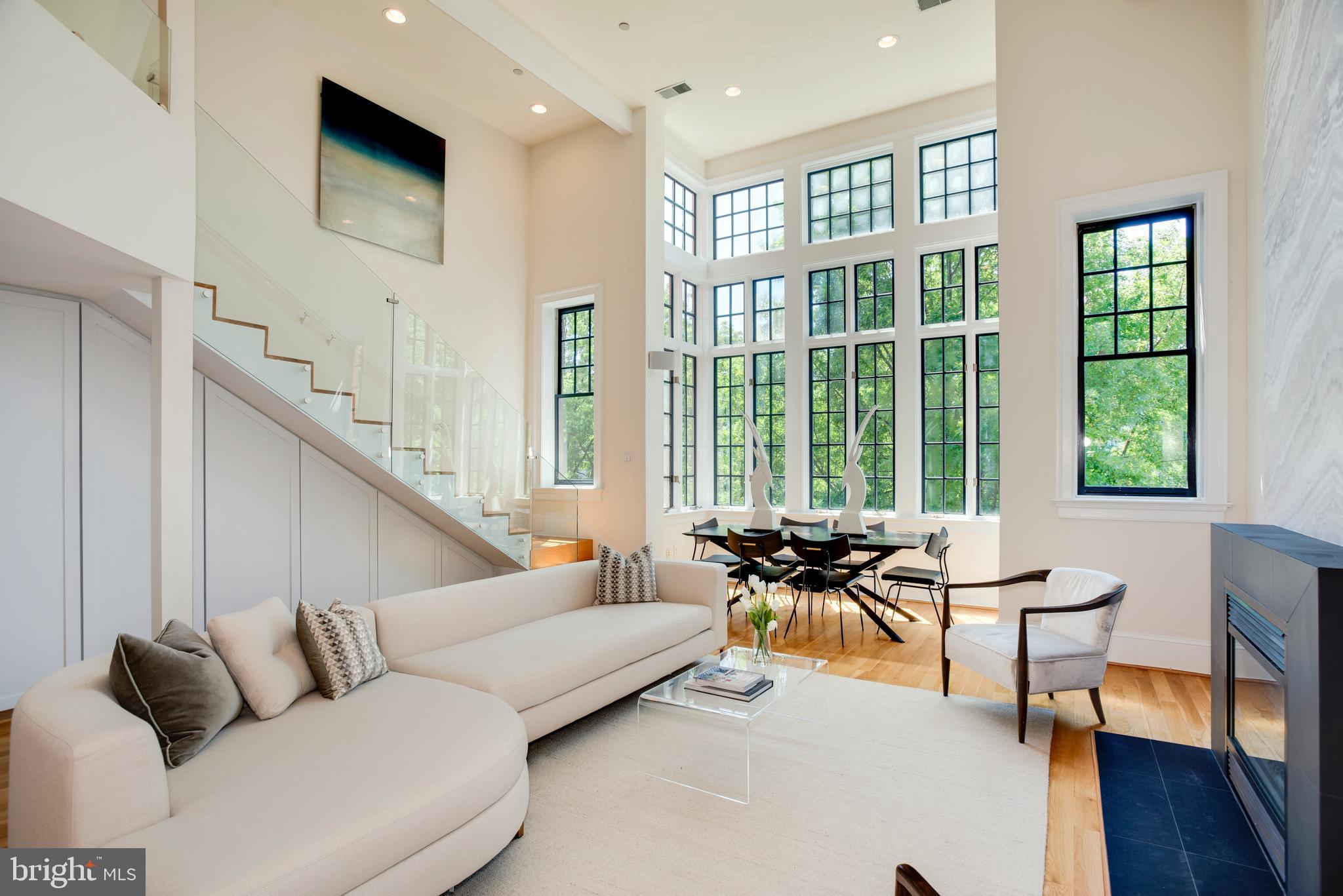1515 P Street Northwest, Unit 3 Washington, DC 20005 - Photo 4 of 22 A 2019 custom "floating" stair leads to the Loft