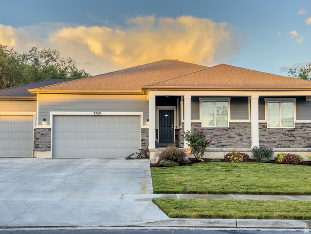3269 West 650 North Layton, UT 84041 - Photo 1 of 35 Single-story residence featuring a combination of horizontal siding and stone veneer