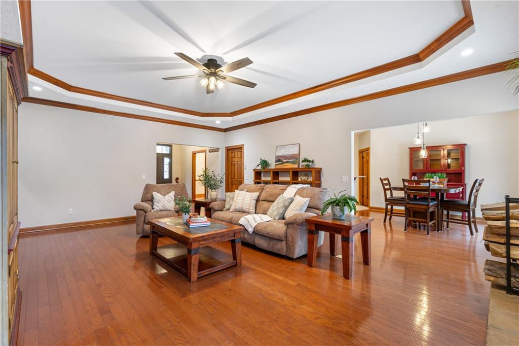 4275 Burtner Road Natrona Heights, PA 15065 - Photo 8 of 42 a living room with furniture and wooden floor