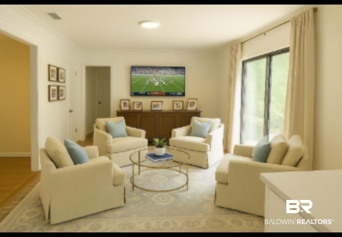159 Conway Drive West Mobile, AL 36608 - Photo 8 of 24 Living area featuring wood finished floors