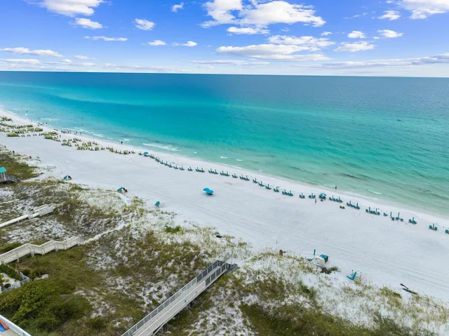 a view of an ocean beach