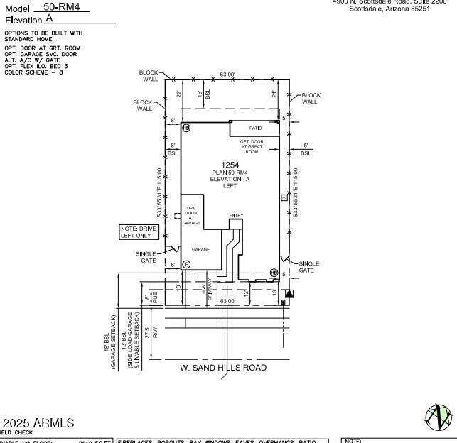 14182 West Sand Hills Road Surprise, AZ 85387 - Photo 3 of 4 Plot Plan