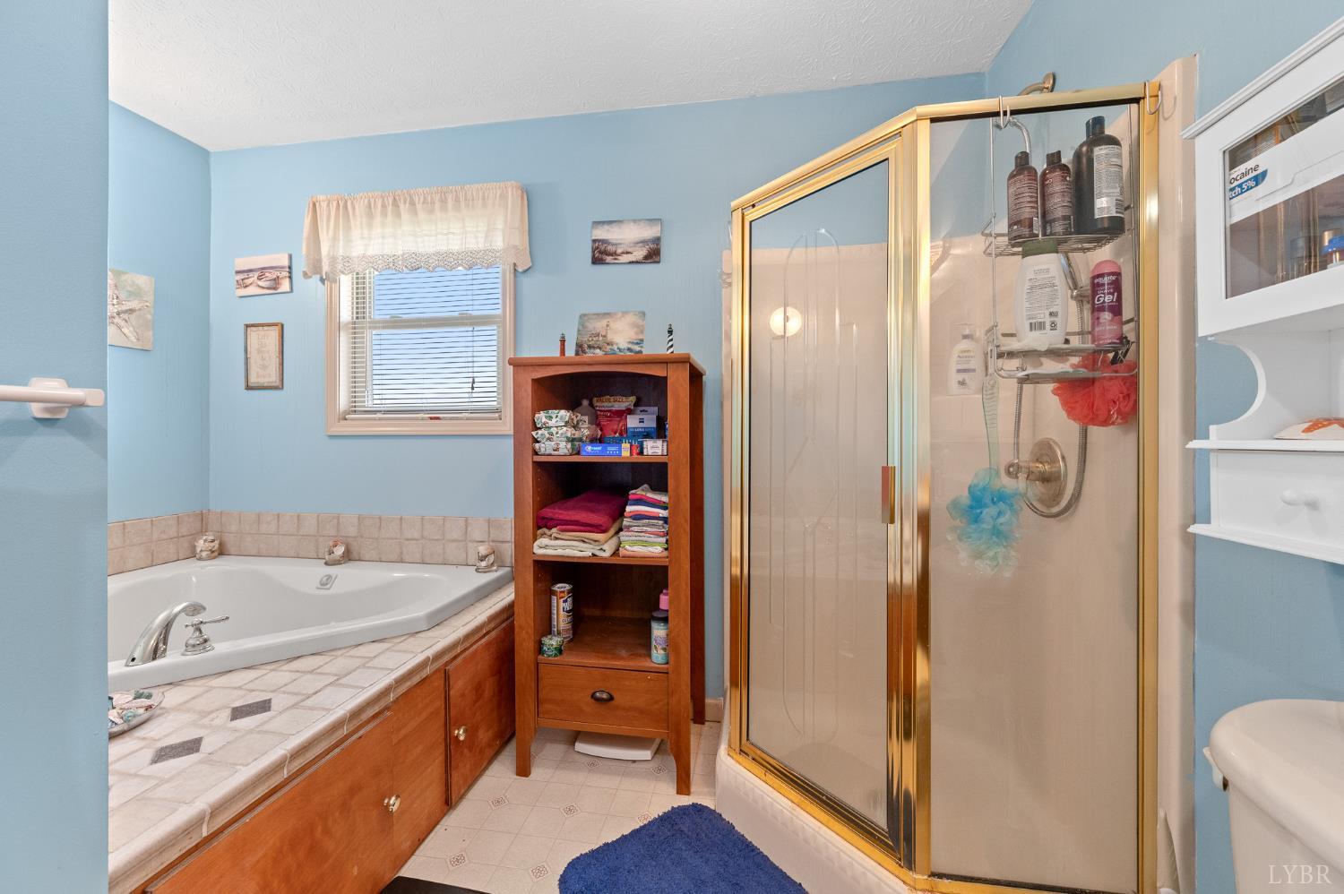 1925 Forbes Mill Road Bedford, VA 24523 - Photo 28 of 58 a bathroom with a bathtub and a shower