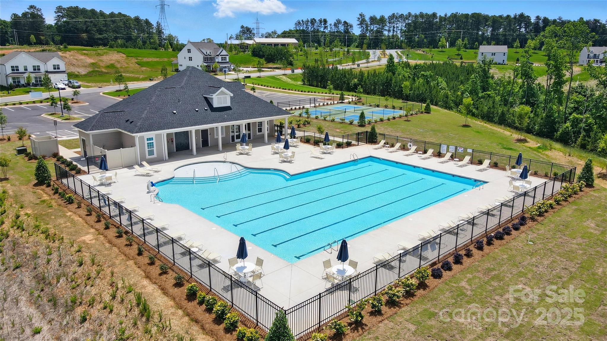 2241 Tabor Road Sherrills Ford, NC 28673 - Photo 27 of 38 an aerial view of a house with a garden