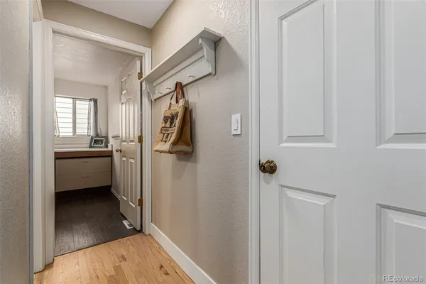 a view of a walk in closet