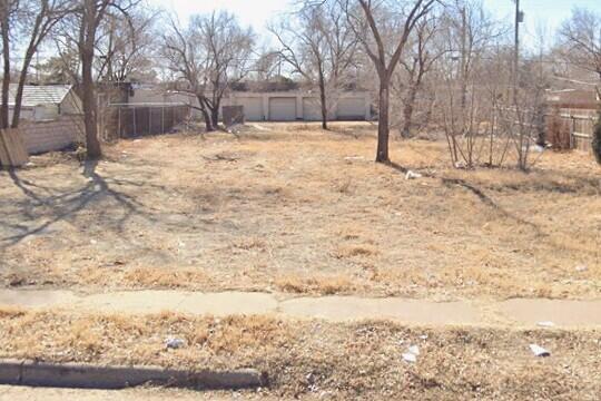 a street view covered with snow