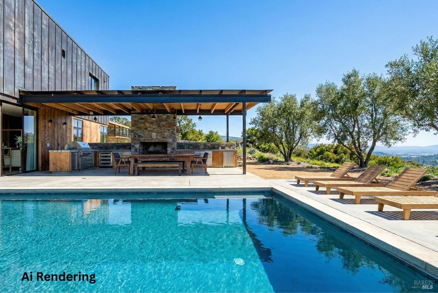2077 Soda Canyon Road Napa, CA 94558 - Photo 2 of 26 a view of a swimming pool with a patio