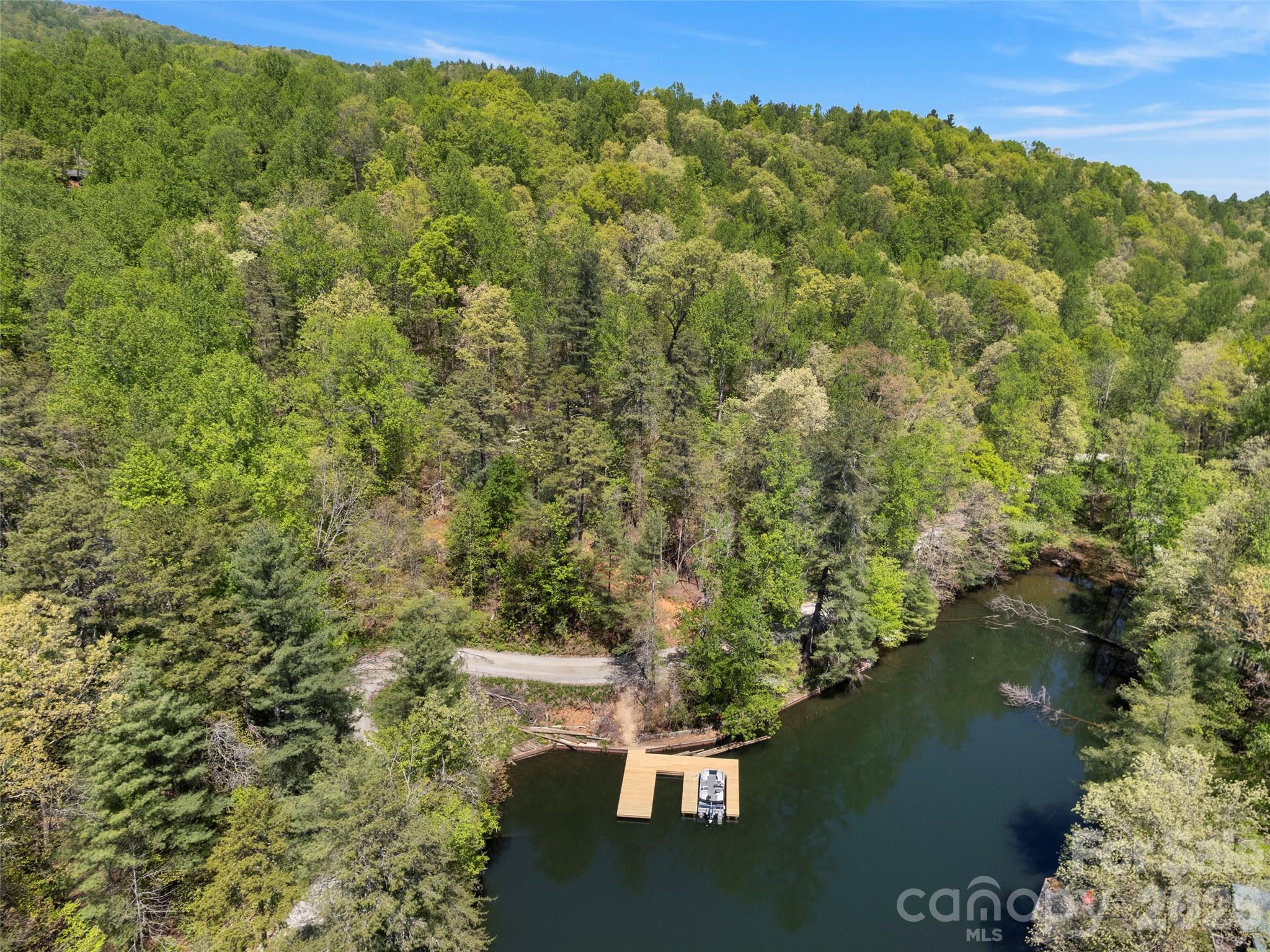 99999 North Lake Summit Road Zirconia, NC 28790 - Photo 18 of 18 a view of a lake with a mountain in the background
