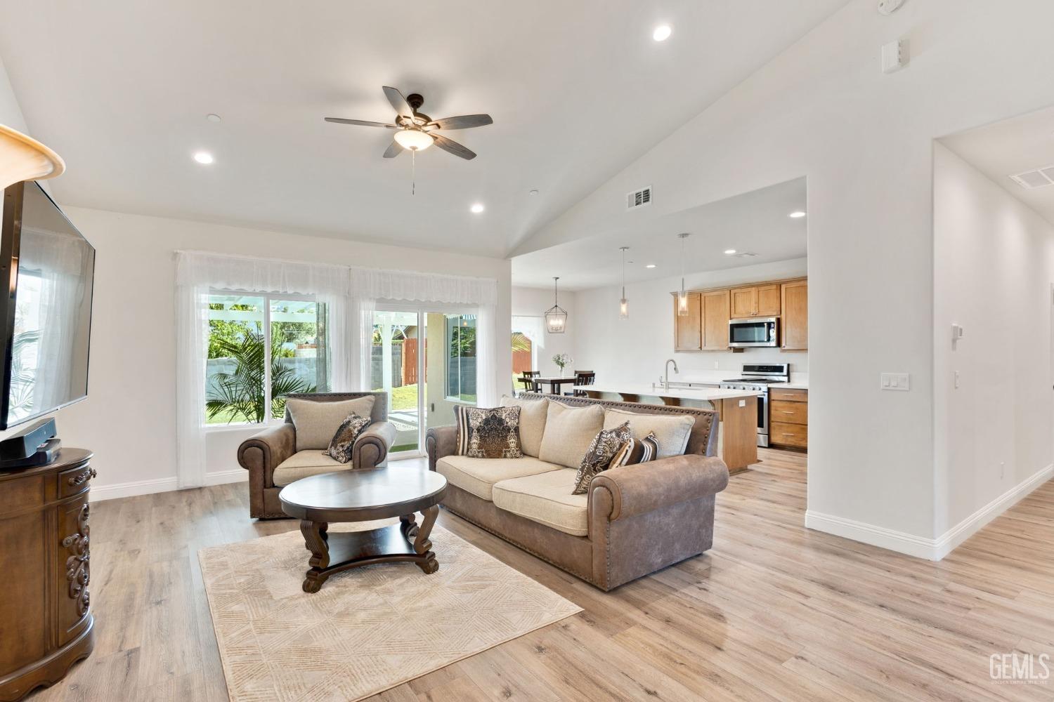 Undisclosed Address Tehachapi, CA 93561 - Photo 4 of 41 a living room with furniture and a flat screen tv