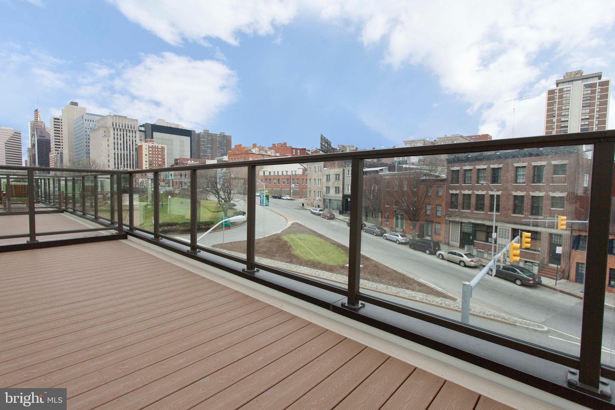 521 St Paul Street, Unit 3BR Baltimore, MD 21202 - Photo 15 of 44 a view of balcony with city view