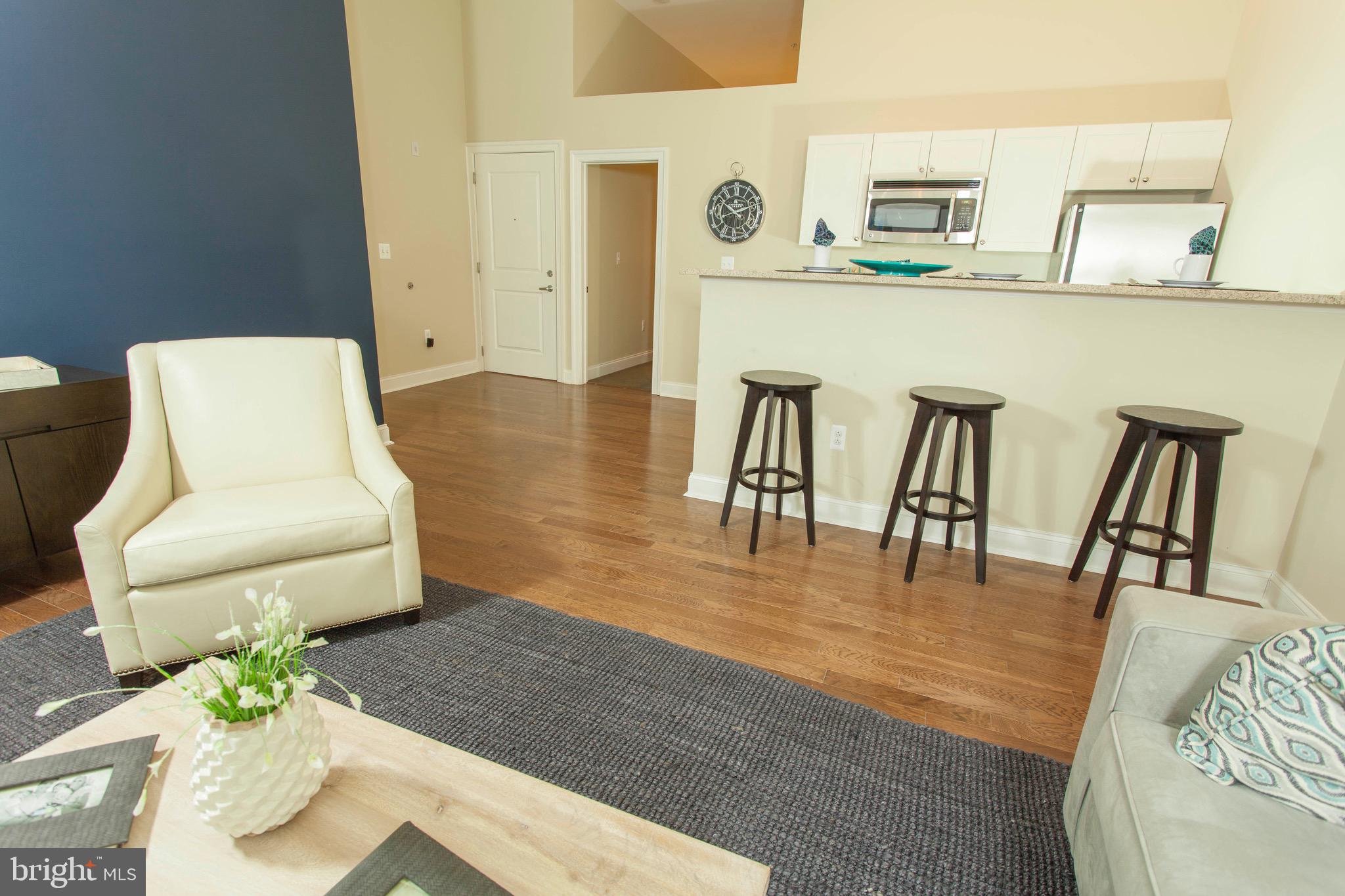 521 St Paul Street, Unit 3BR Baltimore, MD 21202 - Photo 23 of 44 a living room with furniture and wooden floor