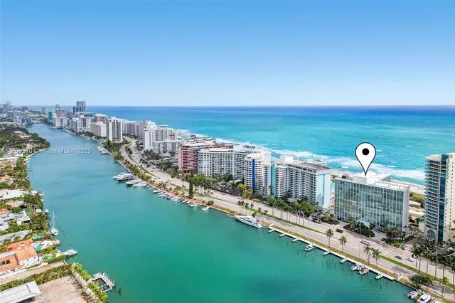 a view of a city with ocean view