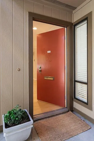 a view of an entryway door
