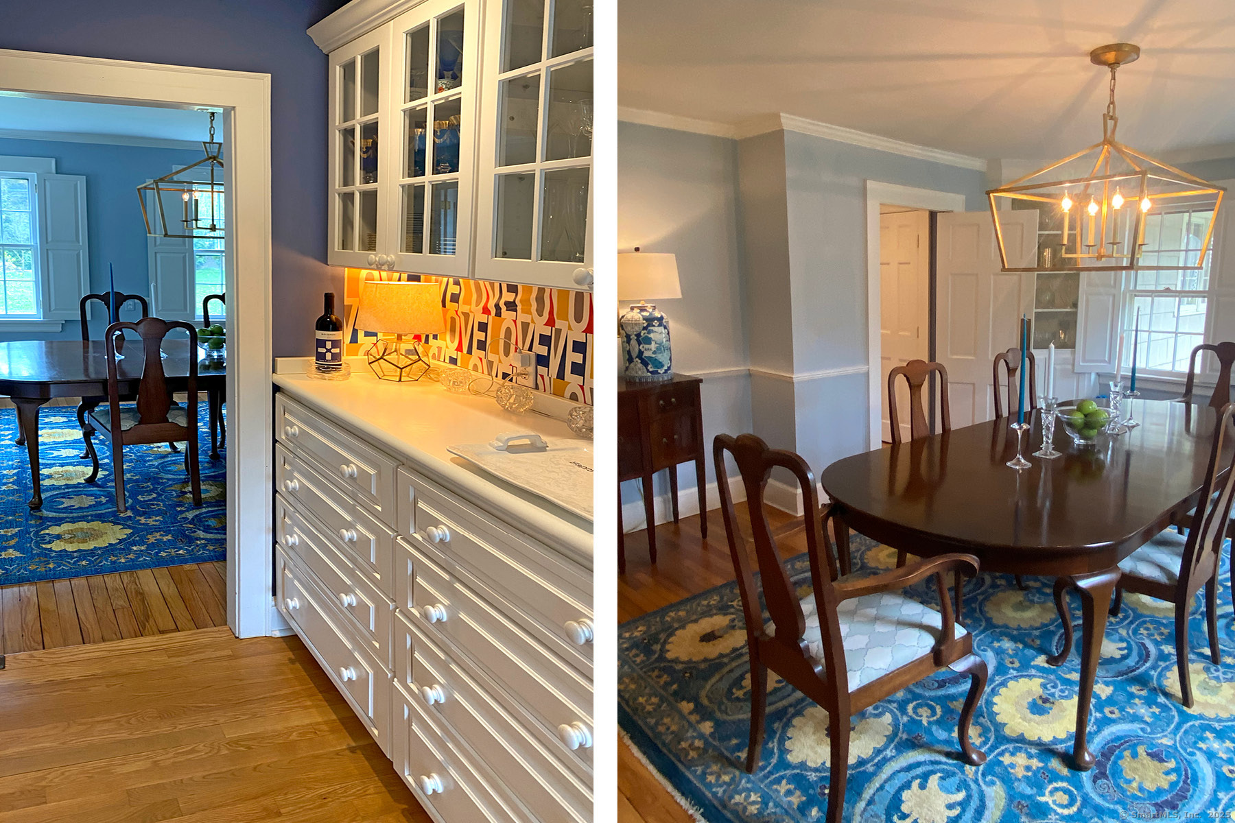 95 Compo Road North Westport, CT 06880 - Photo 19 of 28 a view of a dining room with furniture and chandelier