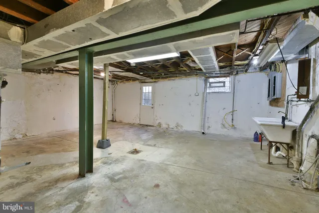 a view of storage and utility room