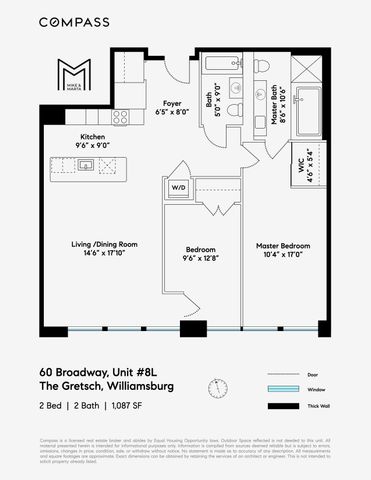 $1,270,000 | 60 Broadway, Unit 8L | Williamsburg