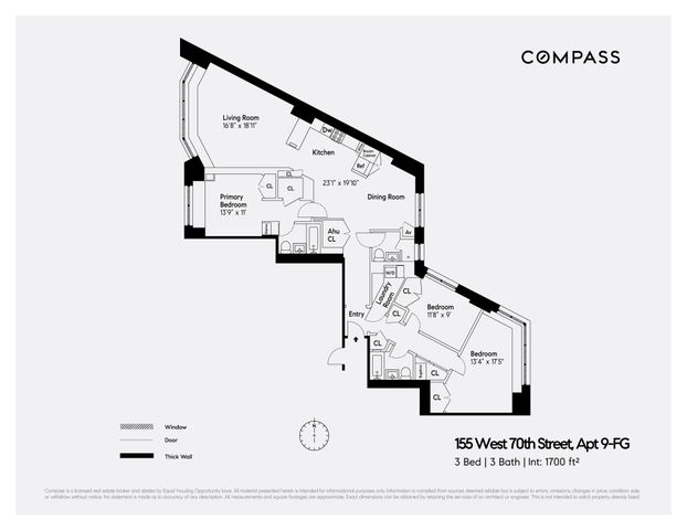 $2,900,000 | 155 West 70th Street, Unit 9FG | Upper West Side