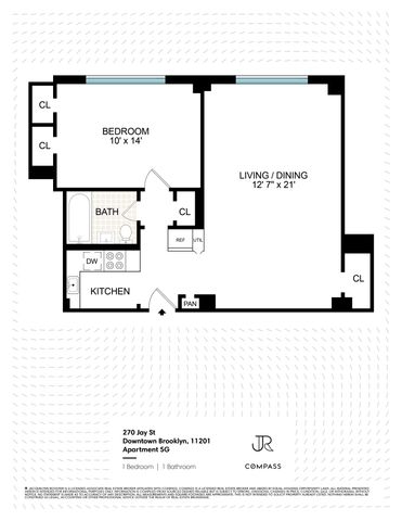 $432,000 | 270 Jay Street, Unit 5G | Downtown Brooklyn