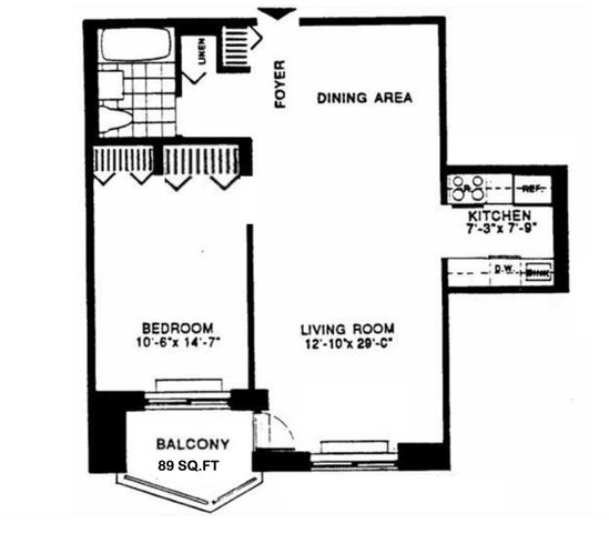 $599,000 | 2 South End Avenue, Unit 6A | Battery Park City