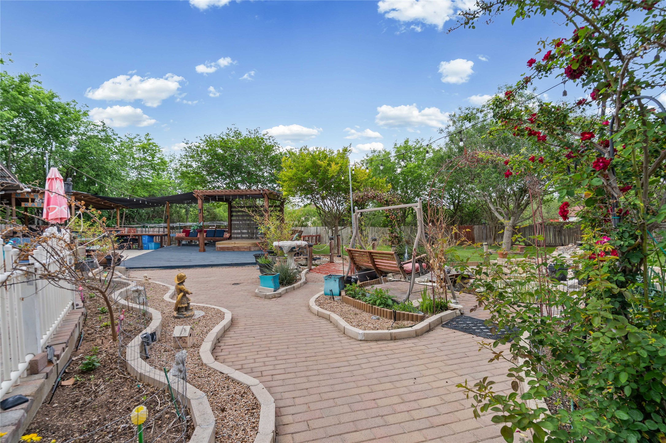 315 Appleton Court Buda, TX 78610 - Photo 21 of 28 a view of yard with patio