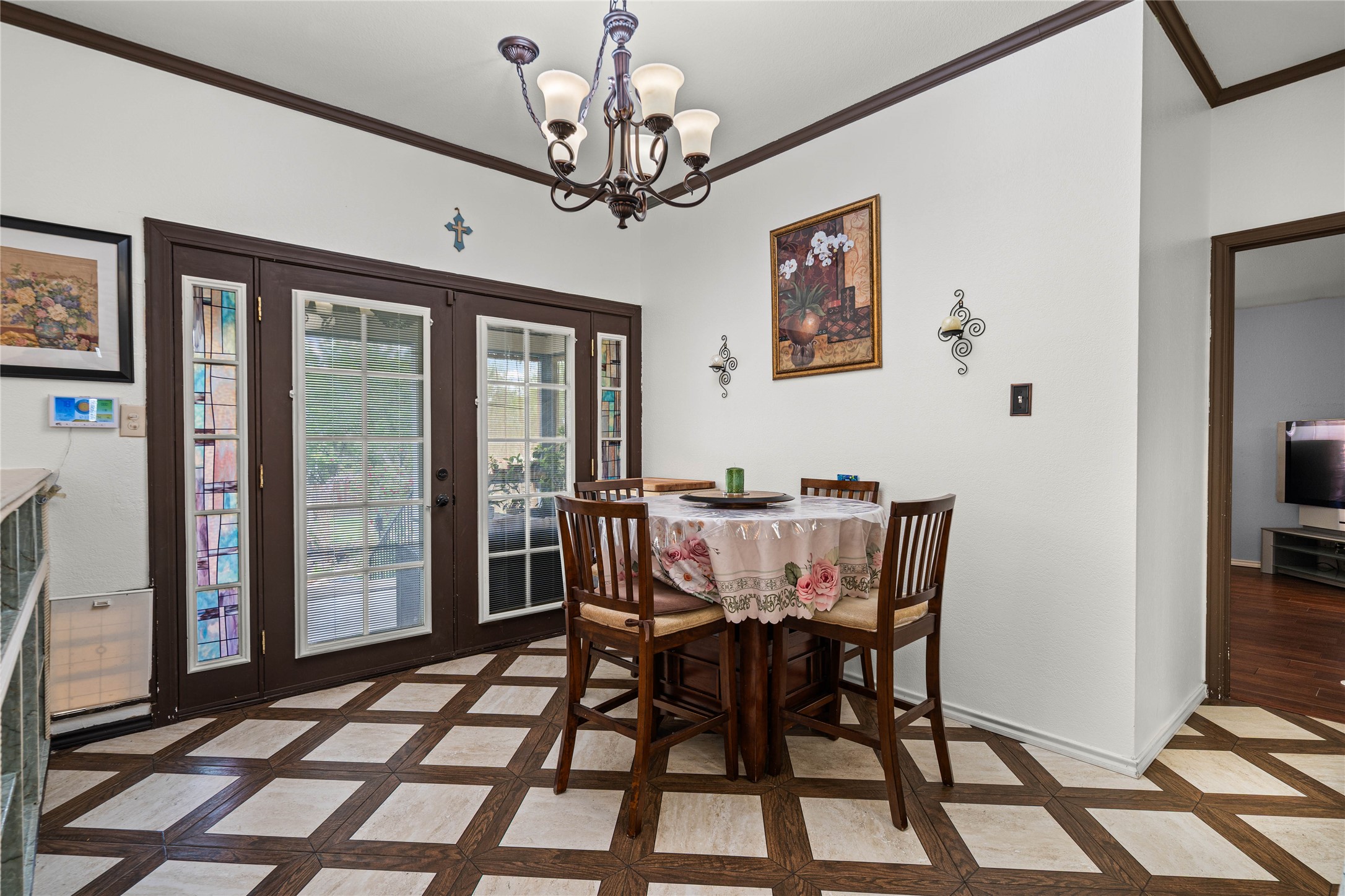 315 Appleton Court Buda, TX 78610 - Photo 8 of 28 a view of a dining room with furniture window and wooden floor
