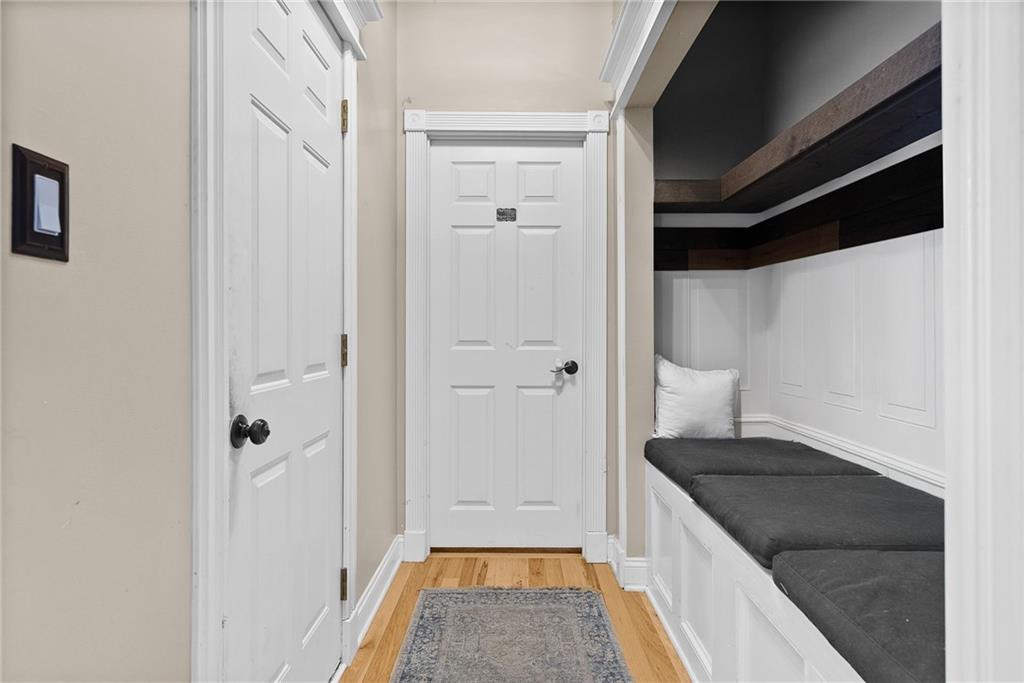 108 Stallion Road Clinton, PA 15026 - Photo 16 of 49 a bathroom with a granite countertop sink a mirror and a shower