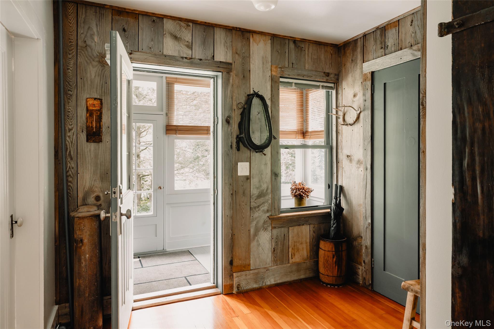 1680 Gulf Road North Branch, NY 12766 - Photo 5 of 45 Entryway featuring wood paneling from a local barn