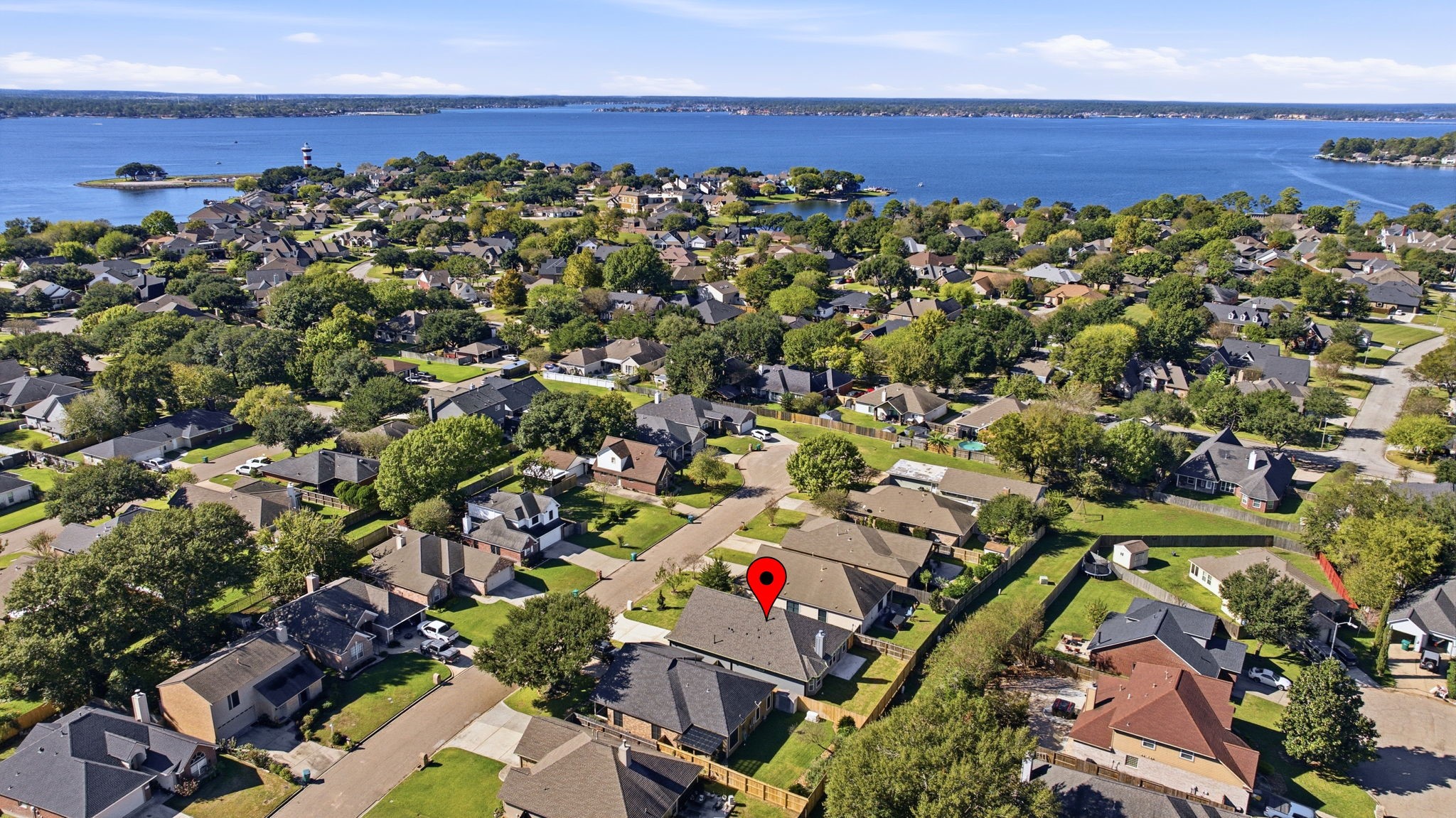 5227 Sunshine Point Willis, TX 77318 - Photo 29 of 33 AS YOU CAN SEE SEVEN COVES IS SURROUNDED BY LAKE CONROE. THERE IS AN EASMENT AREA AT THE REAR THAT BUFFERS THE HOMES BEHIND