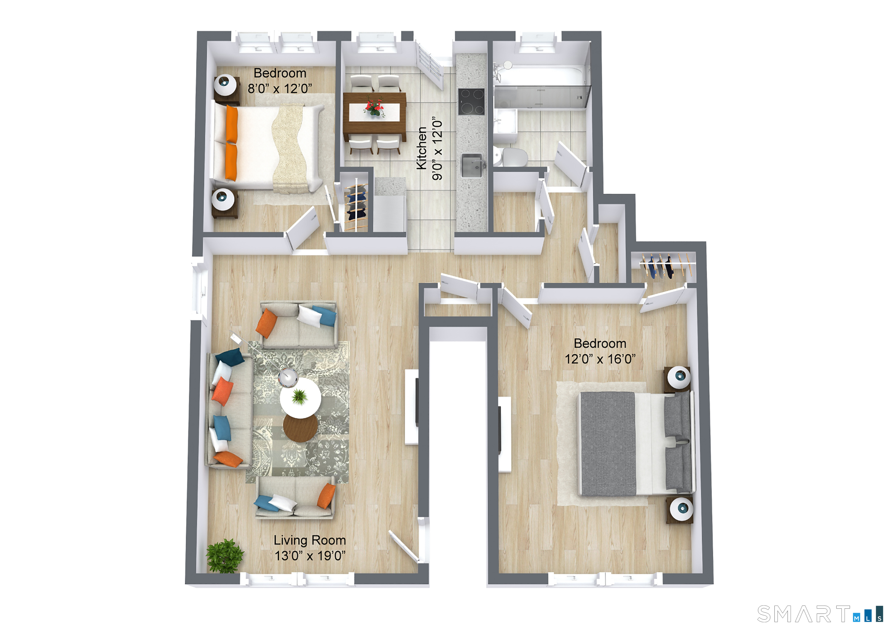 66 Blachley Road, Unit D Stamford, CT 06902 - Photo 11 of 34 Photos are of another unit that is a mirror image of this layout. Finishes may vary.