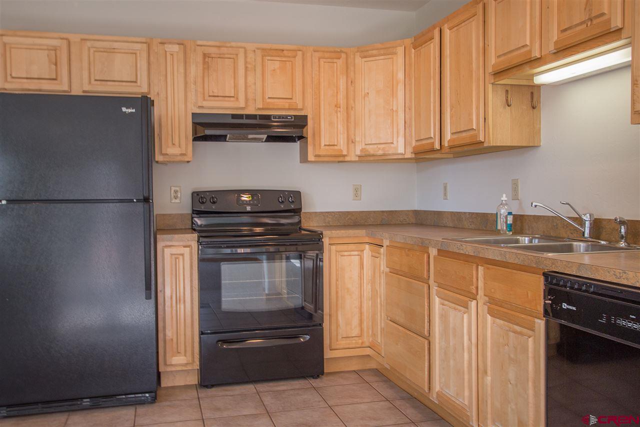 25 Elk Valley Road, Unit 102 Crested Butte, CO 81224 - Photo 4 of 12 a kitchen with stainless steel appliances granite countertop a refrigerator and a sink