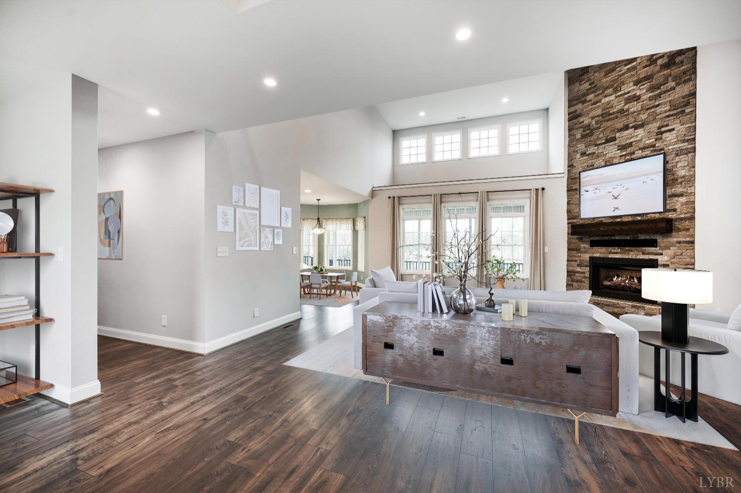 1695 Colby Drive Forest, VA 24551 - Photo 4 of 92 a living room with furniture large window and wooden floor