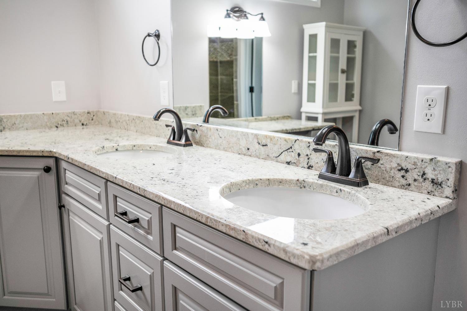 1695 Colby Drive Forest, VA 24551 - Photo 41 of 92 a bathroom with double sink and a mirror