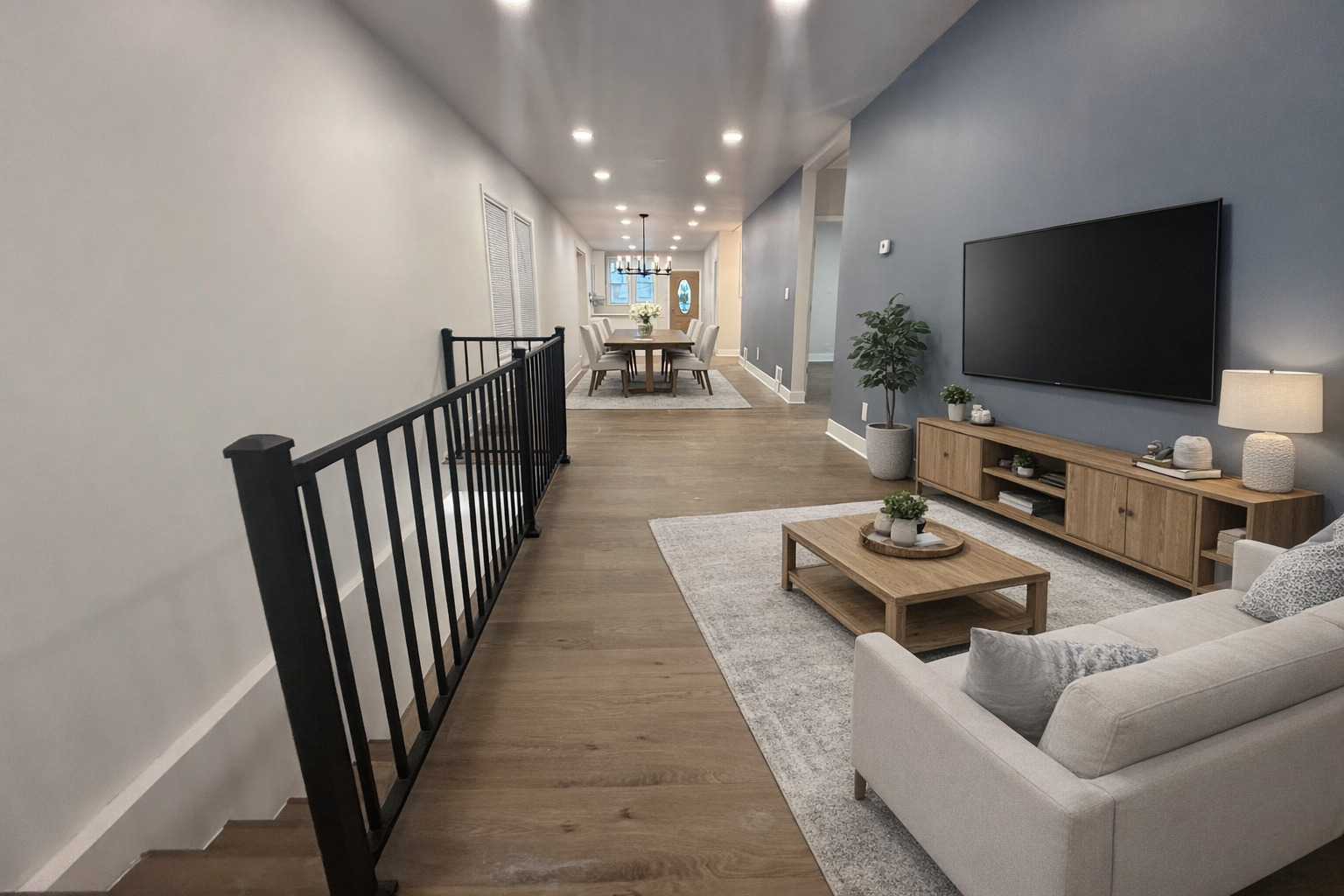 8420 South Carpenter Street Chicago, IL 60620 - Photo 2 of 23 a living room with furniture and a flat screen tv