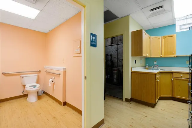 a utility room with a sink