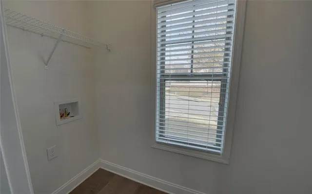 a view of a window in a room