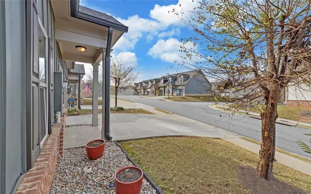 a view of a porch of the house